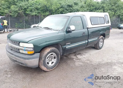 2002 Chevrolet Silverado 1500 Ls из США, поврежденный, VIN 1GCEC14V22Z254803